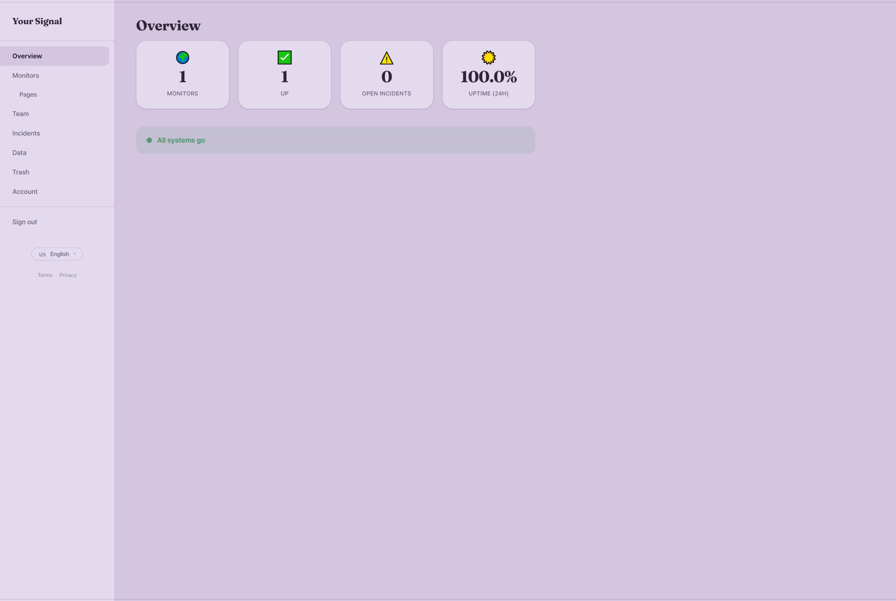 Your Signals project screenshot